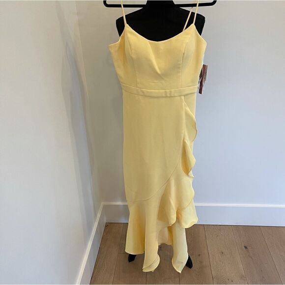 Aqua Ruffle Midi Dress - Picture 3 of 7